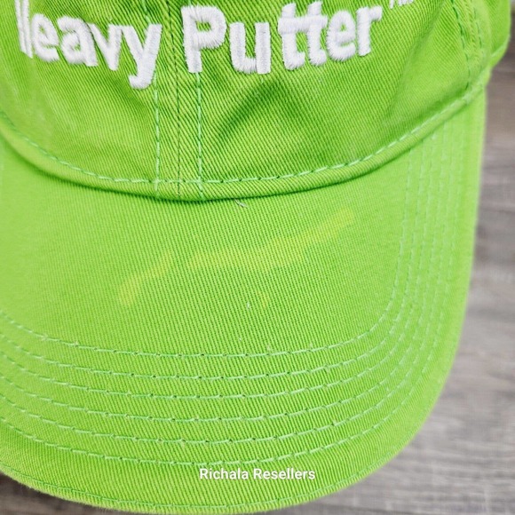 Boccieri Golf Heavy Putter Hat Cap Strap Back Green Scala Pro Series - Picture 2 of 8